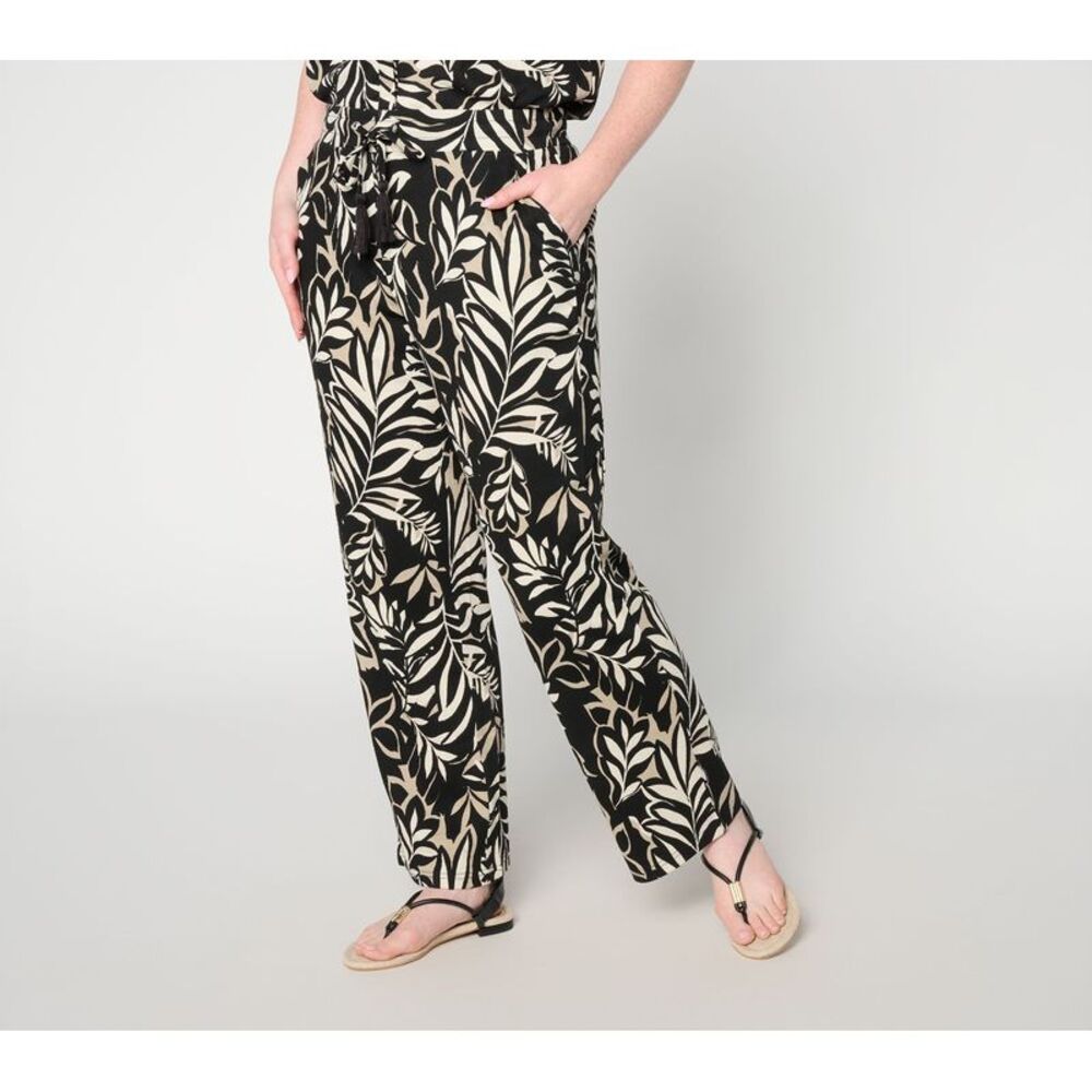 Belle by Kim Gravel Women's Pants Sz 2XS (XXS) Black/Double Espress